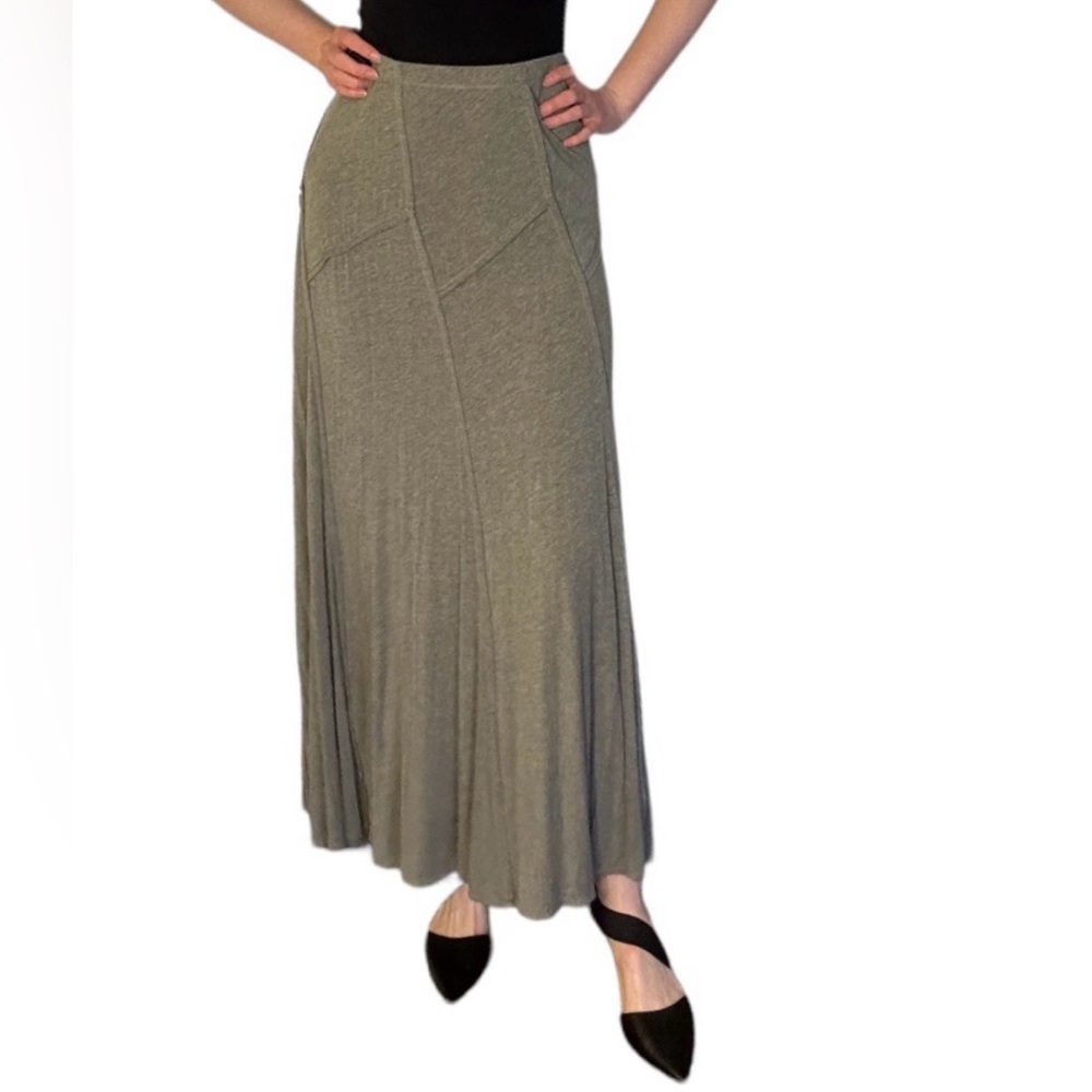 Nurture gray full length skirt